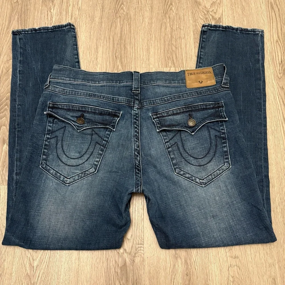True Religion Jeans GENO Flap Single End Relaxed Slim Size 38